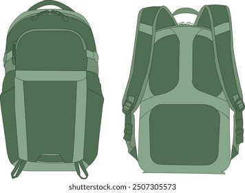 Rucksack Schule bunt, Cartoon Rucksack einzeln, Rucksäcke Flat Vektor, Cartoon Schule Rucksäcke, Rucksack Symbol bunt