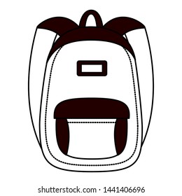 backpack school on white background vector illustration