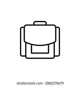 Backpack, School, Rucksack, Knapsack, Travel, Schoolbag, Hiking, Tourism Line Icon, Vector, Illustration, Logo Template. Suitable For Many Purposes.