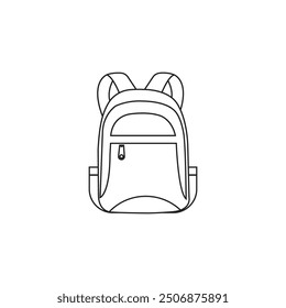 Backpack or Schoolbag Line . Back to School Design