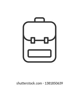 Backpack. simple flat vector icon illustration