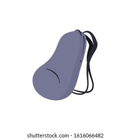 Backpack. sports bag. Vector. Flat cartoon style. Isolated on white background