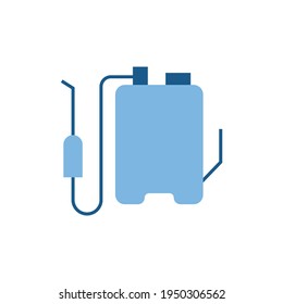 Backpack sprayer icon in color icon, isolated on white background 