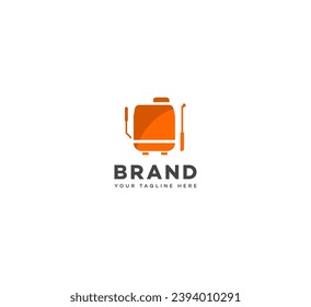 Backpack sprayer logo design template elements. Vector illustration. New Modern logo.