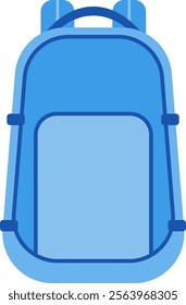 Backpack standing upright, showcasing its design and features, ideal for various activities like school, travel, hiking, or everyday use, emphasizing portability and storage