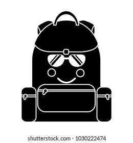 backpack sunglasses  school supplies  kawaii icon image 