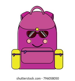backpack sunglasses  school supplies  kawaii icon image 