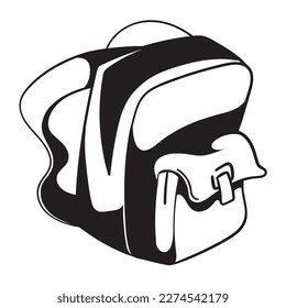 diseño aislado de icono de suministro de mochila