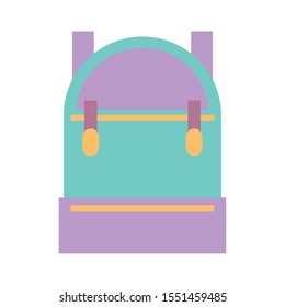 backpack tourism or school luggage style vector illustration