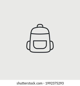 backpack travel bag vector icon