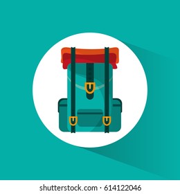 backpack travel equipment icon