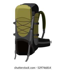 Backpack for travel icon. Cartoon illustration of backpack for travel vector icon for web