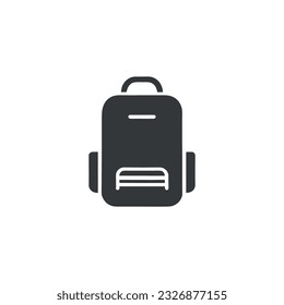 Backpack travel icon vector logo