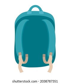 backpack for travel over white