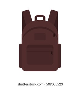 Backpack traveler marching backpack student briefcase. Vector backpack travel baggage voyage schoolbag. Trip backpack suitcase tourism journey bag pack vacation packing case sack rucksack haversack.