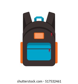 Backpack traveler marching backpack student briefcase. Vector backpack travel baggage voyage schoolbag. Trip backpack suitcase tourism journey bag pack vacation packing case sack rucksack haversack.