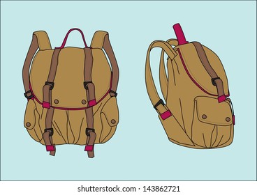 backpack vector design