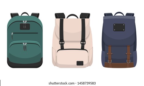 Backpack vector design illustration isolated on white background