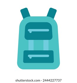 Backpack Vector Flat Icon Design