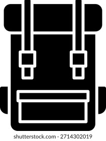 Rucksack, Vektorgrafik, Glyphensymbol