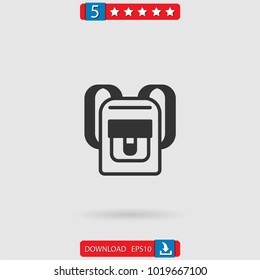 backpack vector icon