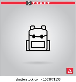 backpack vector icon