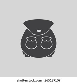 Backpack vector icon 