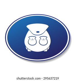 Backpack vector icon 