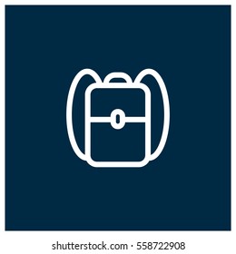 Backpack vector icon