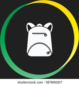 Backpack vector  icon