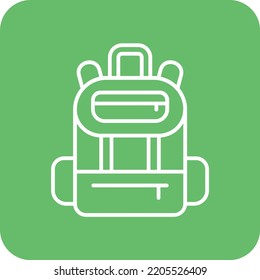 Backpack vector icon. Can be used for printing, mobile and web applications.