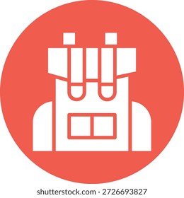 Ilustração de design de ícone de vetor da mochila