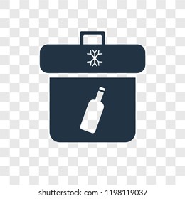 Backpack vector icon isolated on transparent background, Backpack transparency logo concept
