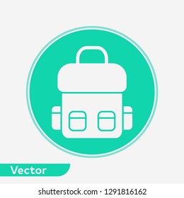 Backpack vector icon sign symbol