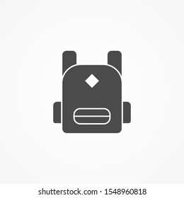 Backpack vector icon sign symbol