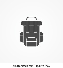 Backpack vector icon sign symbol