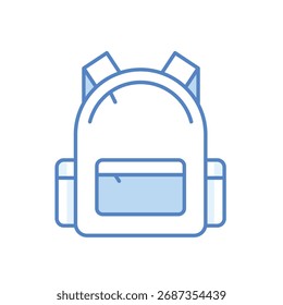 Backpack Vector icon stock illustration