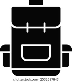 Backpack Vector Illustration Detailed Icon