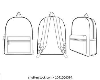 backpack vector