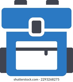 backpack Vector illustration on a transparent background. Premium quality symmbols. Glyphs vector icons for concept and graphic design.