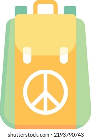 backpack vector on white background. isolated Vector icon