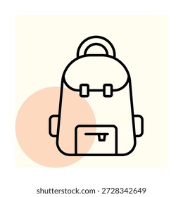 Vector de la mochila, pixel perfecto, archivo del ilustrador 