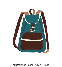 La mochila vectorial de la escuela suministra la bolsa para niños.