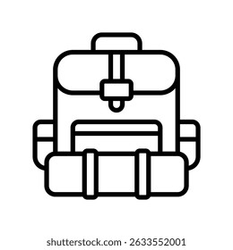 Backpack Vector for Travel and Hiking Lovers. Durable adventure bag design, outdoor gear illustration, trekking essentials