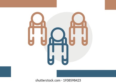 Backpacker Icon Avatar Relate Icon Camping Elements