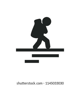 backpacker vector icon