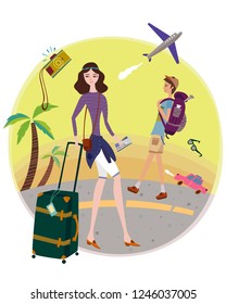 Backpackers who left for a strange world