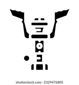 backpacking stove mountaineering adventure glyph icon vector. backpacking stove mountaineering adventure sign. isolated symbol illustration