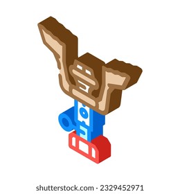 backpacking stove mountaineering adventure isometric icon vector. backpacking stove mountaineering adventure sign. isolated symbol illustration