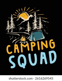 Backpacking T Shirt Design or Art